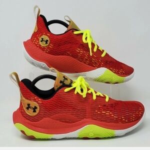 Under Armour Men 8.5/ Wmns 10 Anatomix Spawn CLRSHFT Red Basketball 3024777-600